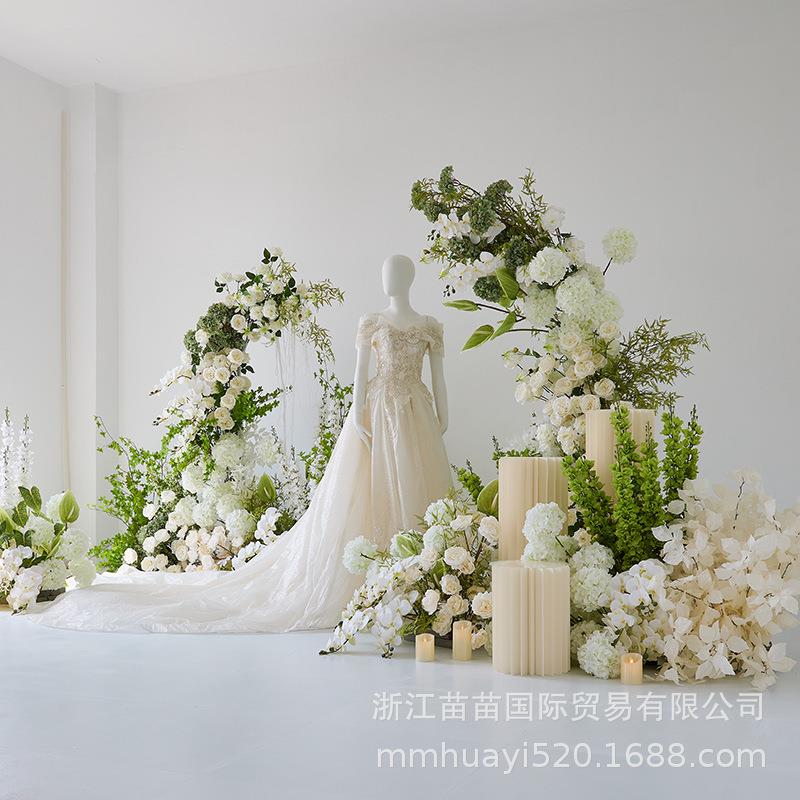 现货仿真花家居婚礼堂路引装扮森系拱门装饰假花拍照道具网红花墙