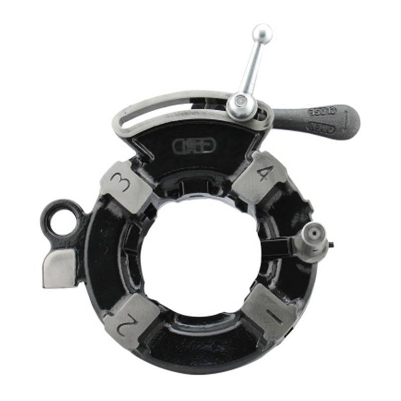 虎王套丝机通用SQ50B1板牙头总成手开式自开式板牙架公制开牙头