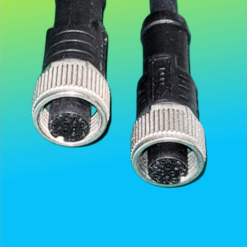 6pin/12pin带缺口相机视觉图像检测电源线适合多种相机高柔拖链线