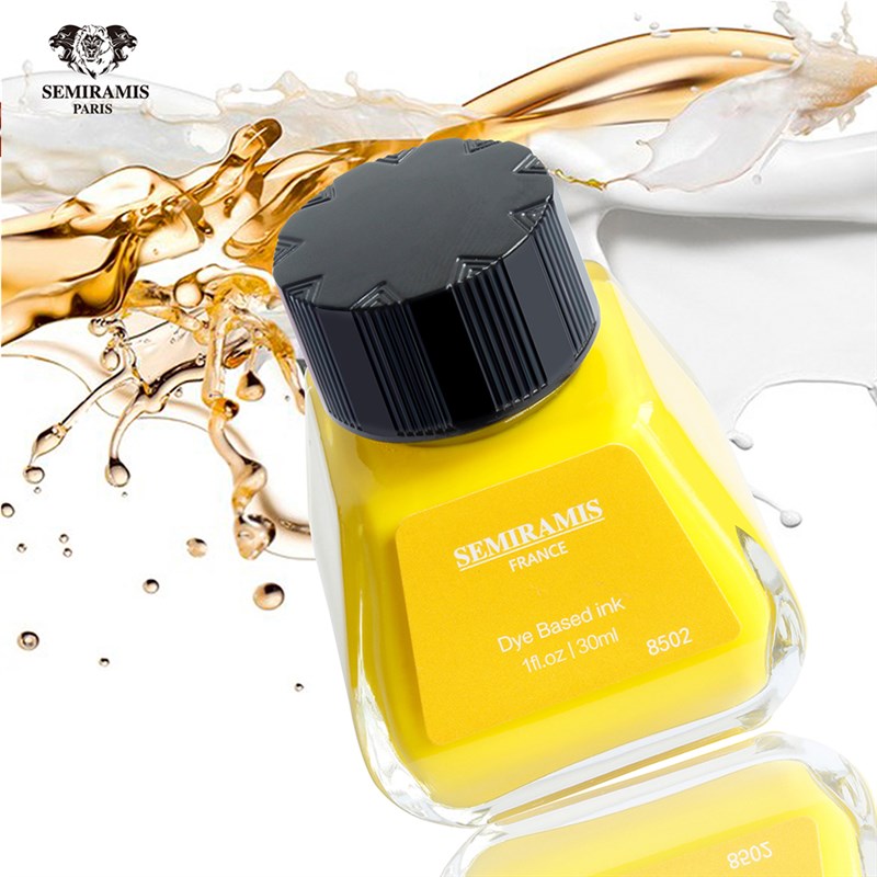 法国Semiramis狮美乐防水墨z水颜料钢笔墨水不堵笔水溶性彩墨30ML
