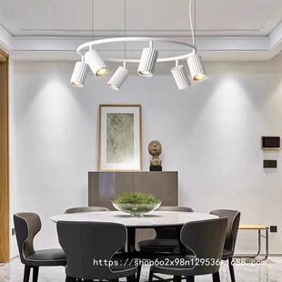 圆筒条纹吸顶简约时尚餐厅灯无主灯客厅灯调方向商用灯服装店灯具