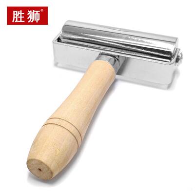 胜狮100MM皮革压皮滚轮布料皮料贴合压平用品设备软皮压纹机械