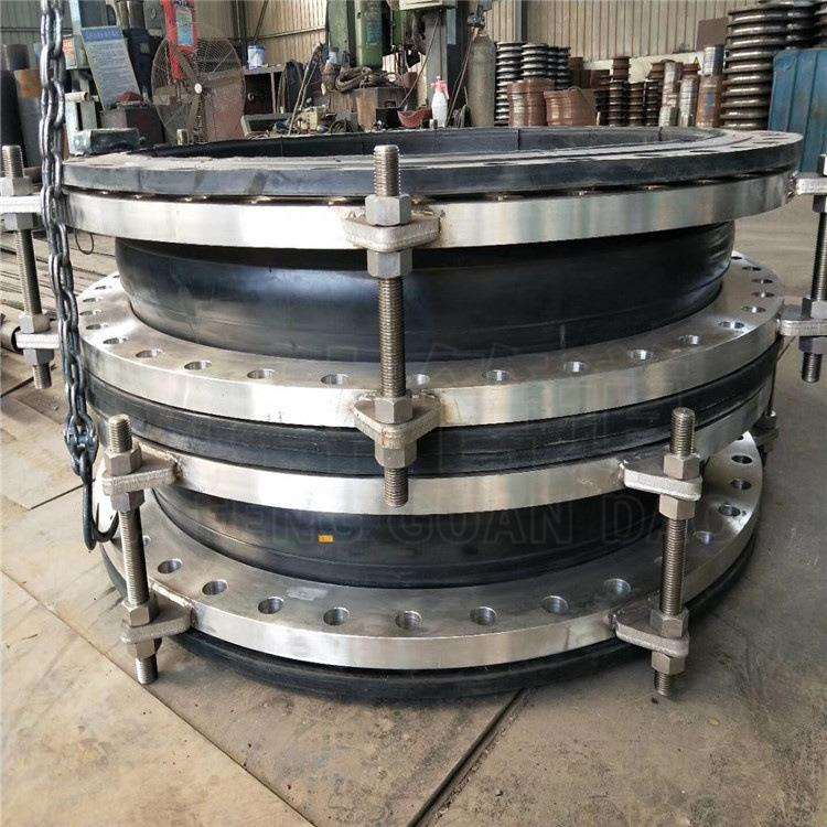 EPDM三元乙丙橡胶接头耐酸碱耐腐蚀耐高温 304法兰橡胶膨胀节