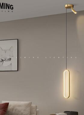 全铜酒店工程名宿卧室床头小吊灯氛围射灯客厅边几极简吊灯85083