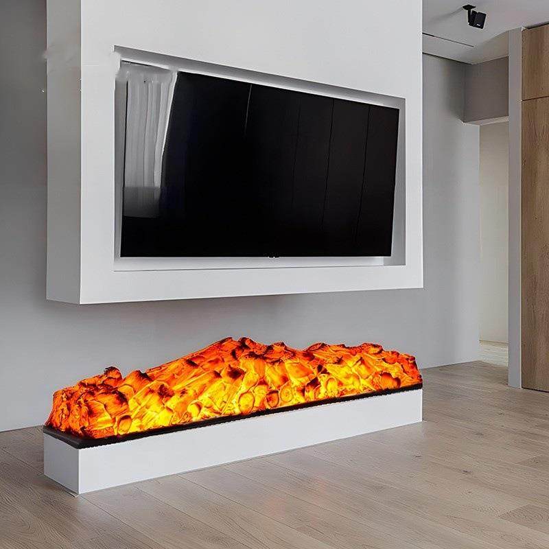 仿真木炭装饰裸碳多色切换假火壁炉仿真火焰现代观赏led电子假碳