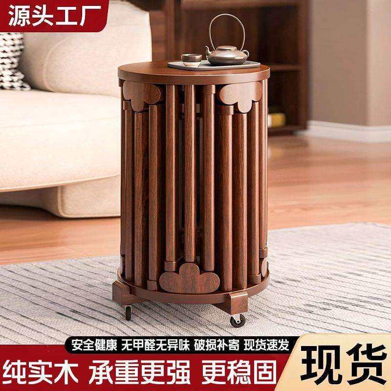 实木圆凳子茶几家用凳子可叠放凳吃饭餐桌凳原木新中式叠叠凳其他