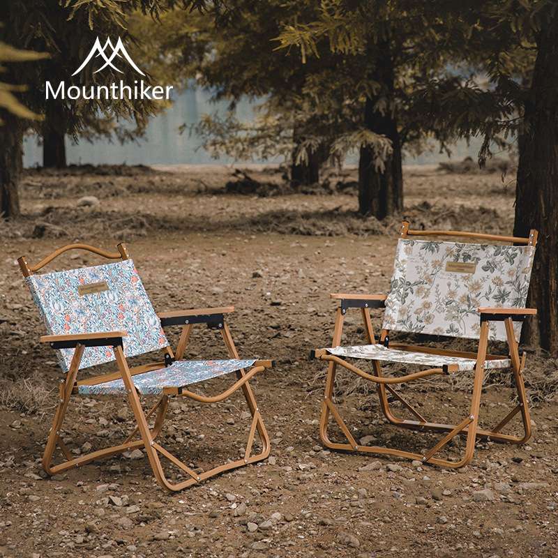 山之客户外休闲春花秋实靠背便携折叠野营露钓美术写生复古克米特