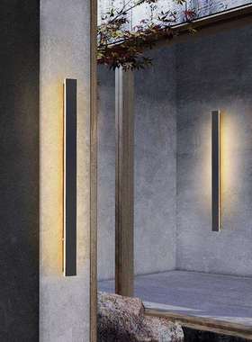 Led壁灯户外防水长条壁灯走廊过道灯光环境背景简约条形壁灯BD63