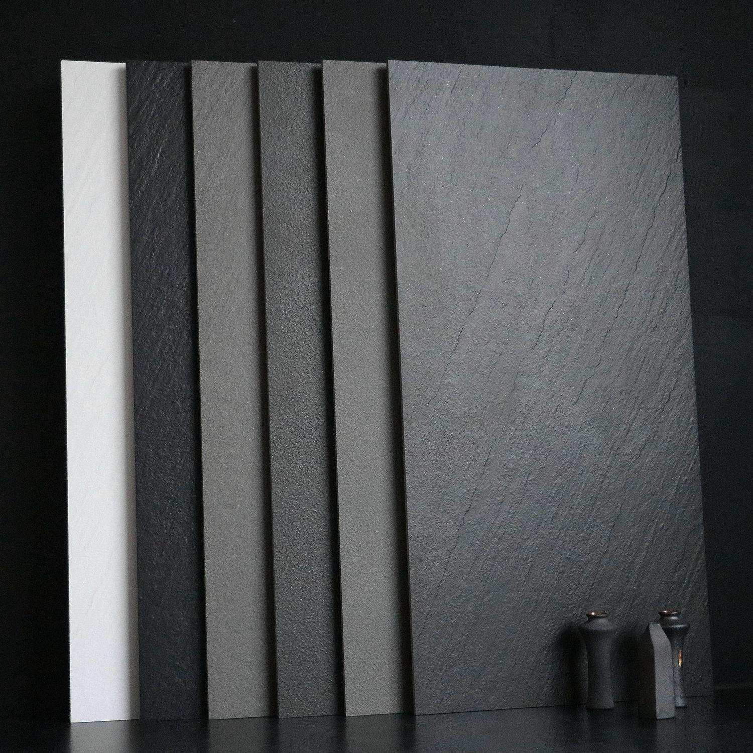 户外灰色通体砂岩大板600X1200仿古砖火烧石全瓷防滑地砖白色