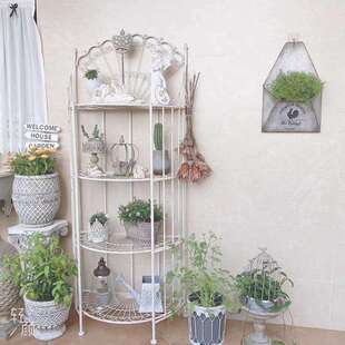 花园铁艺多层镂花架户外置物架书橱组合收纳货架展示架子厂家直供