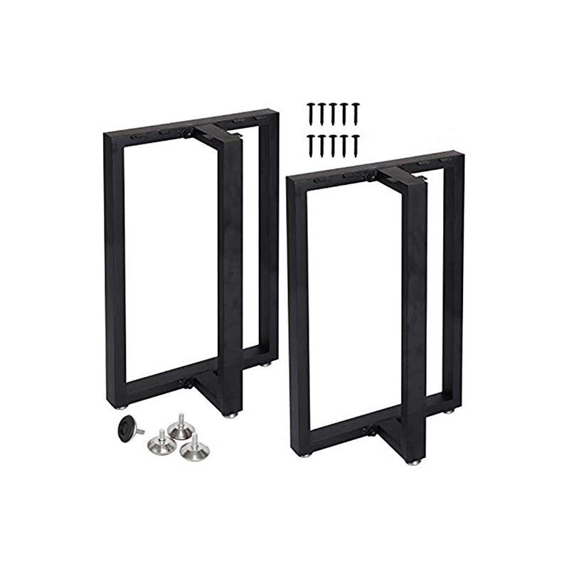 跨境temu铁艺桌腿 家用办公桌脚支架 北欧金属三角大板桌脚