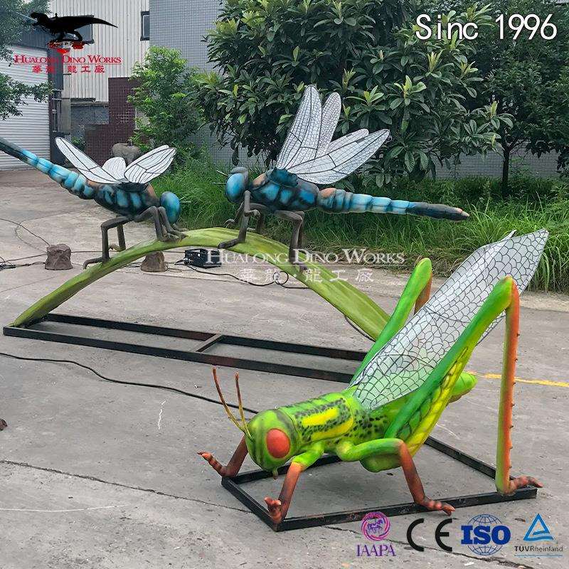 自贡仿真行业源头厂家 机械电动仿真昆虫蜻蜓 蟋蟀 蜜蜂 蝴蝶 等