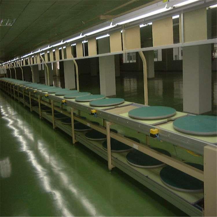 倍速链条音箱组装生产线强制节拍气缸阻挡工装板装配线