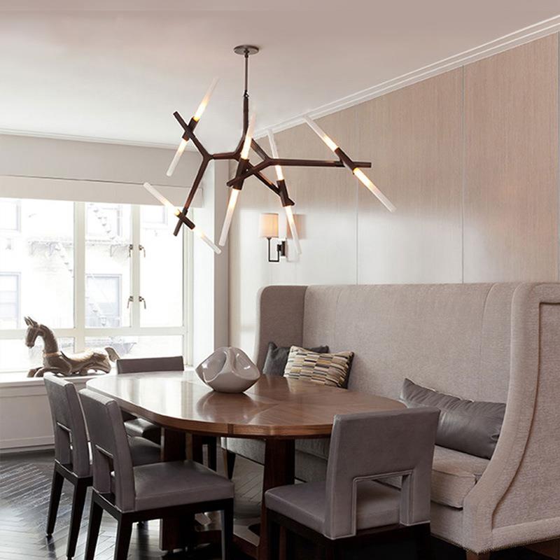 设计师后现代简约创意艺术Roll Hill客厅餐厅饭厅别墅树杈吊灯具