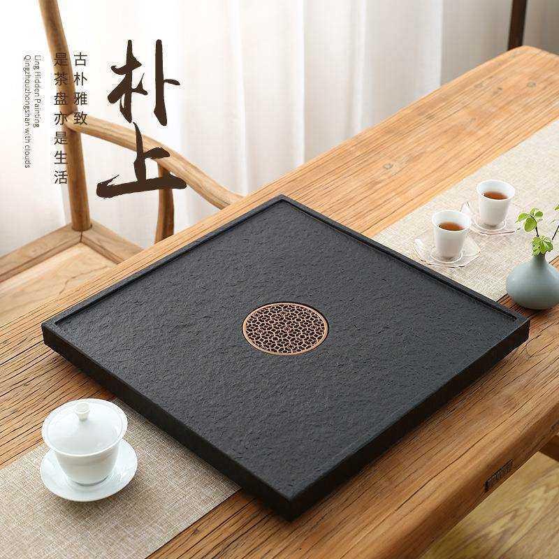 乌金石茶盘家用轻奢现代天然整块石头小茶台简约干泡茶海方形托盘,鲜花速递/花卉仿真/绿植园艺,割草机/草坪机,淘宝优惠券,粉丝福利购,淘宝优惠卷