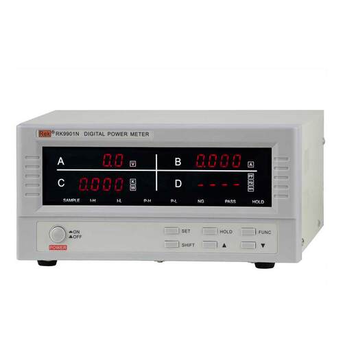 ReK美瑞克RF-9901数字频率计 可测V A PF W 上限,下限设置 功率计