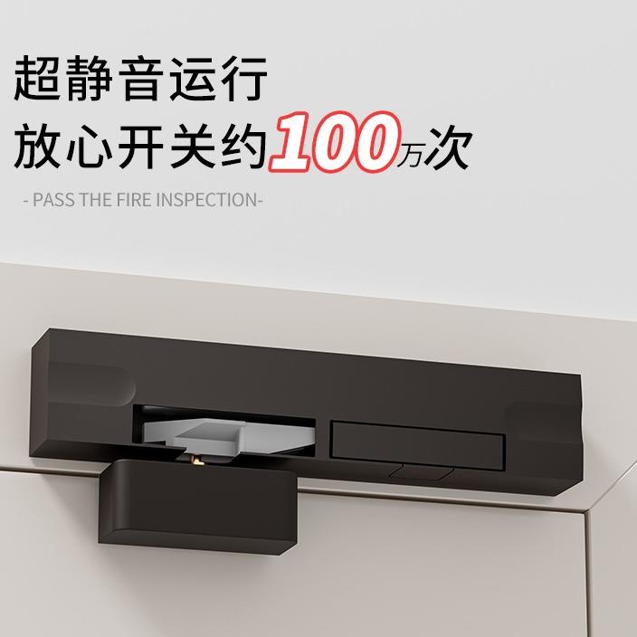 液压闭门器轻奢静音房门加强阻尼器缓冲关门平外开隐形家用门配件