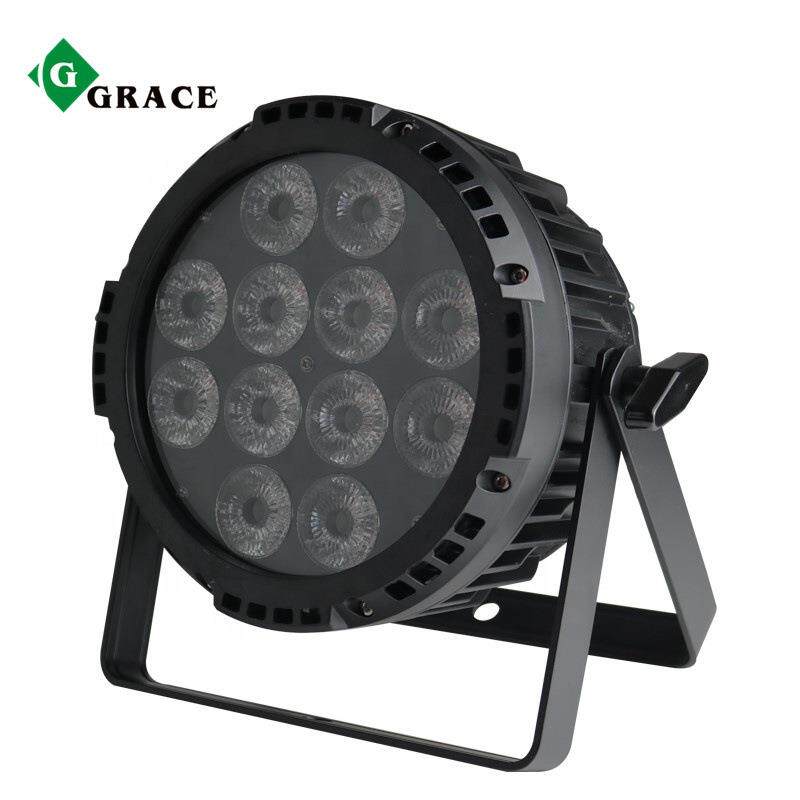 新款12颗4合1防水手拉手led舞台全彩帕灯户外DMX512控制扁帕灯