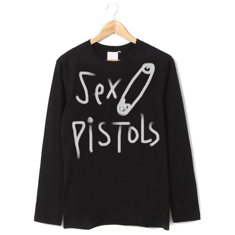 sex pistols anti flag手绘非批量生产暗黑文艺音乐手绘暗黑T恤