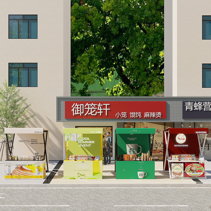 网红摆货架移动地摊架子户外折叠展示架集市摊位架可移动夜市帐篷