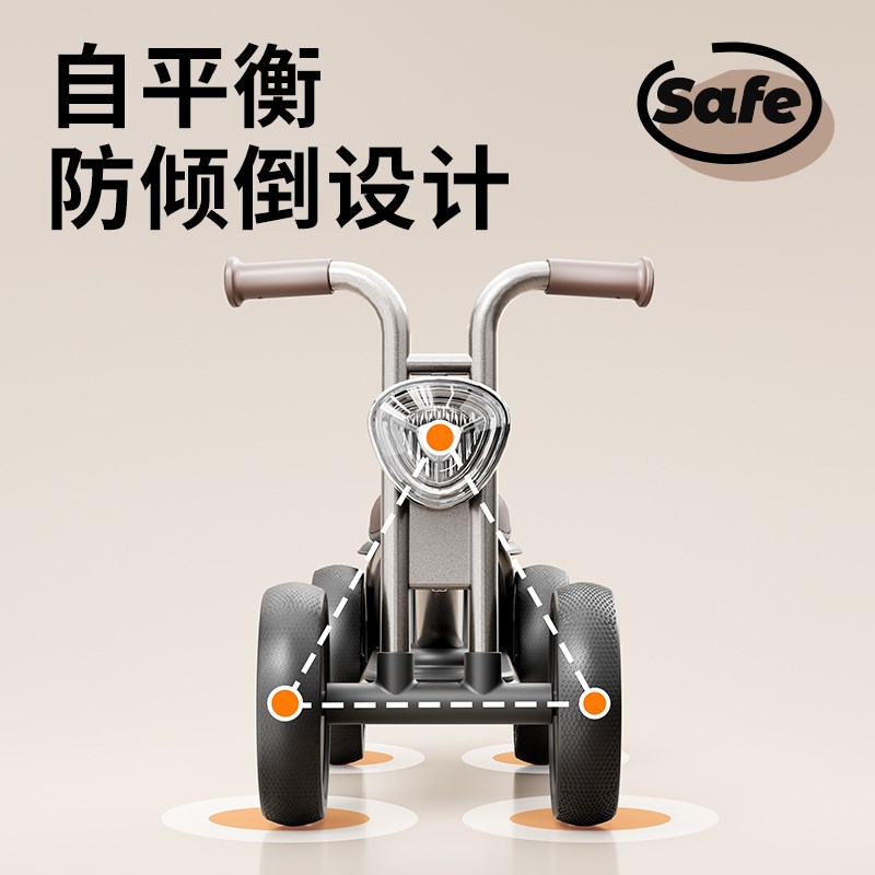 儿童平衡车1一3岁宝宝四轮学步滑行车婴儿周岁礼物滑步溜溜车玩具