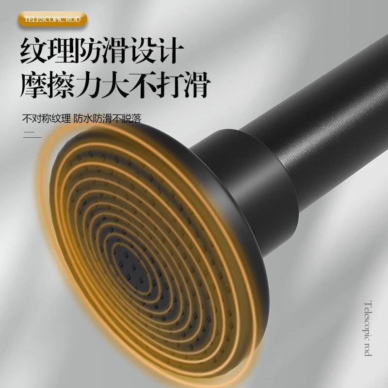 免打孔伸缩杆晾衣架升缩衣多用杆晾衣杆卧室窗帘杆卫生间浴帘杆厂