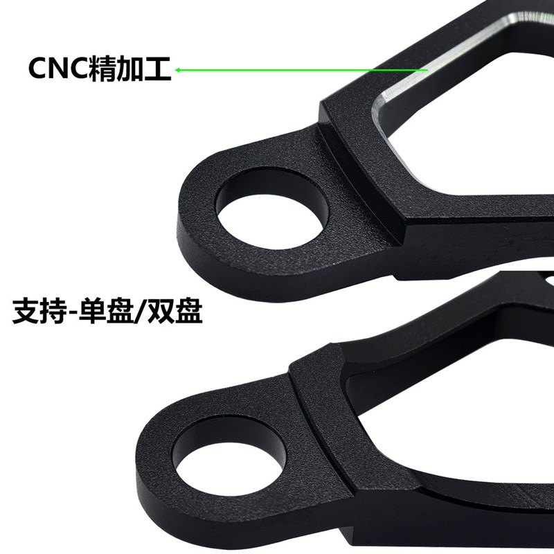 复古风自行车公路车折叠车单盘双盘方孔曲柄腿五爪牙Q盘腿Bcd130m