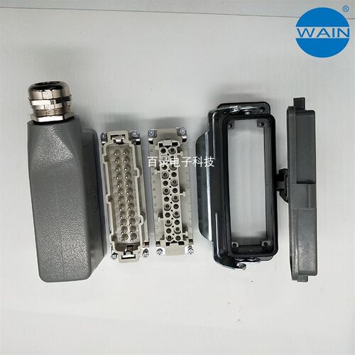 WAIN唯恩重载连接器 24芯单扣侧出线H24B-SE-4B-PG21 HARTING