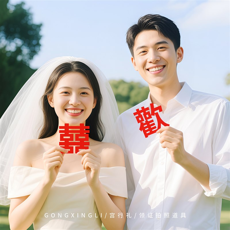 领证登记摆拍结婚k拍照道具工具跟拍仪式感小物件神器迷你手抛喜