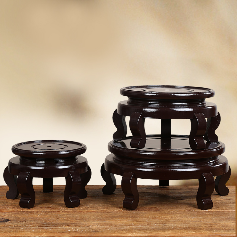 玻璃储存罐底座架子玻璃瓶支架置物F架陈皮储存罐底座泡酒瓶底托