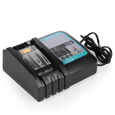 跨境热销适用牧田Makita DC18RC 14.4V-18V带屏欧英规充电器