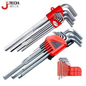 头内六角扳手套装 方匙7六角螺丝刀件内六角捷科六多功能工具组平