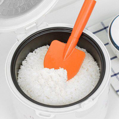 韩式铁锹饭勺家用新款易清洗打饭勺子厨房可立式不伤锅盛饭勺家用