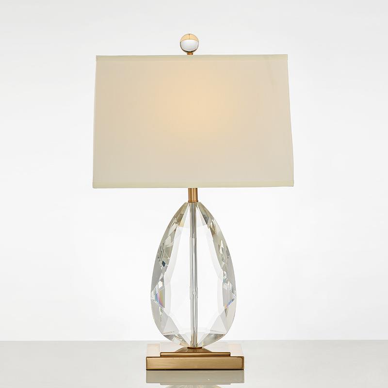 K9水滴水晶台灯客厅装饰后现代简约轻奢个性创意设计师卧室床头灯
