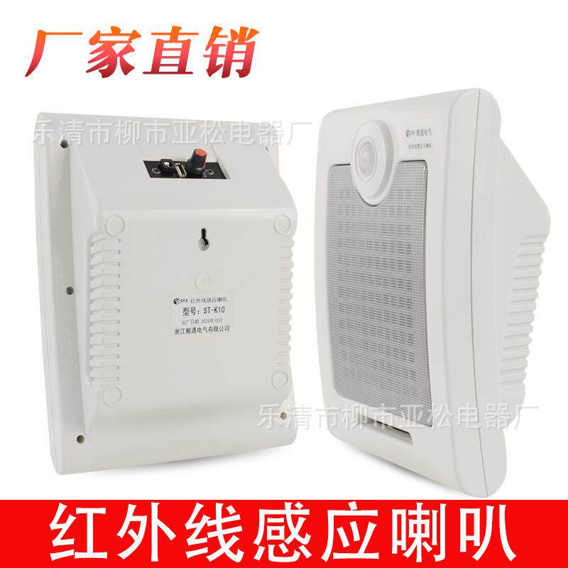 ST-S10红外线感应喇叭壁挂式安装116分贝稳压电源DV12V