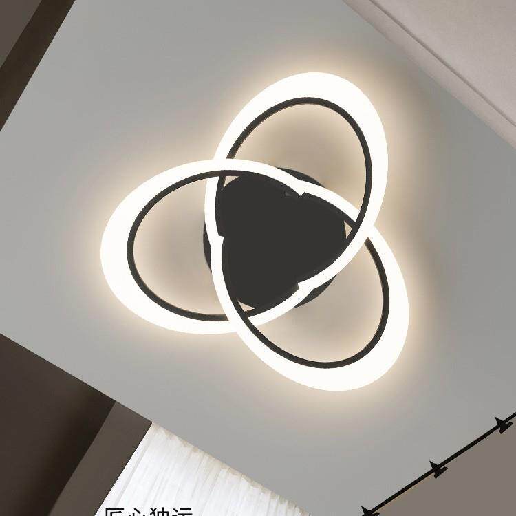 客厅吸顶灯现代简约意式极简创意圆环形灯具大气卧室主灯