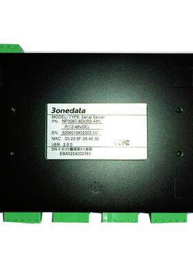 3onedata 8路串口RS485/RS422转1路百兆 三旺 NP318T-8DI(RS485)