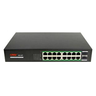 光网视16口全千兆交换机非网管型千兆路由分流器长距离POE交换机