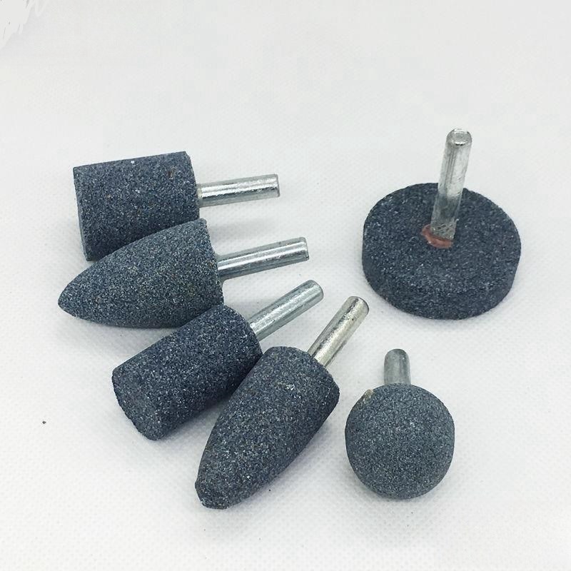 A棕刚玉电磨头砂轮磨头16*32*6/20*6/25/30/40*6MM平头圆柱形磨铁