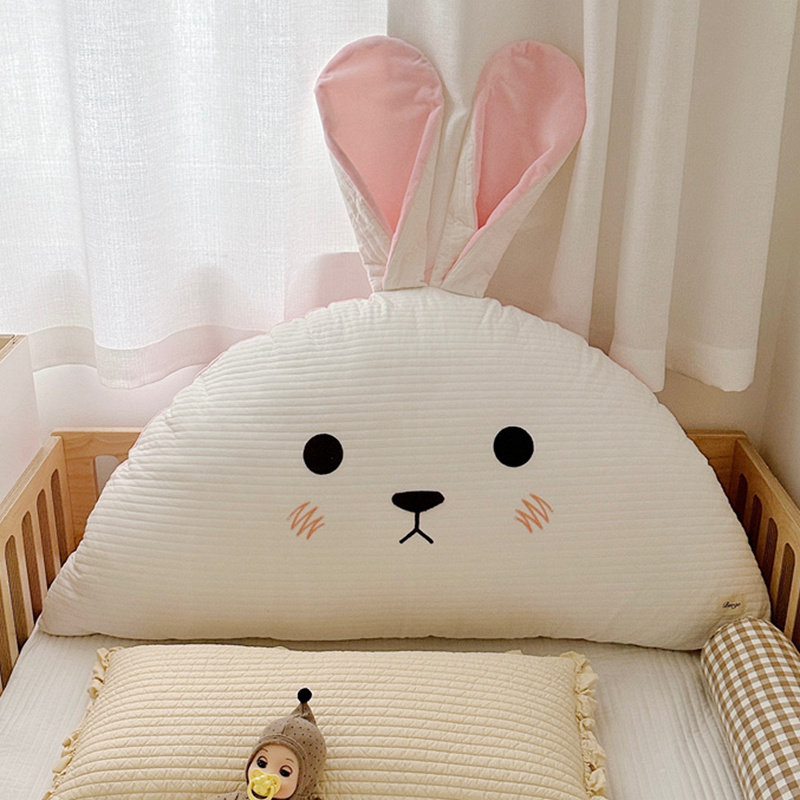 全棉儿童床头软靠宝宝靠枕床靠纯棉沙发抱枕卡通榻榻米床上靠背垫