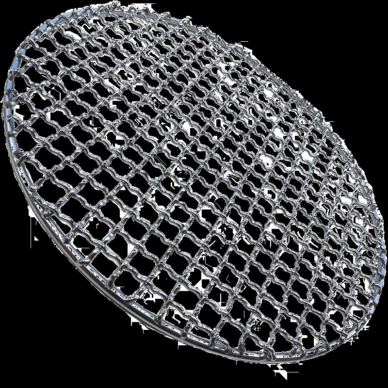 不锈钢圆形烧烤网片加特粗烤肉篦子家用商用沥油架户外网格晾晒网