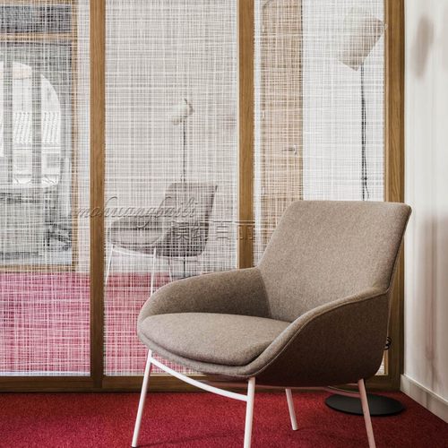 白纱布纹玻璃贴膜网格夹丝贴纸客厅移门隔断艺术装饰膜窗户防爆膜