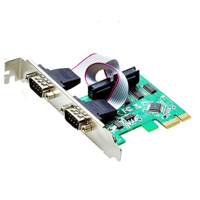 PCI-E串口卡pcie转串口 RS232接口工控扩展卡PCI-E 232卡双串口卡