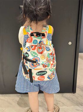 儿童背包男孩外出旅游幼t儿园书包小班大班男童小朋友双肩包包轻