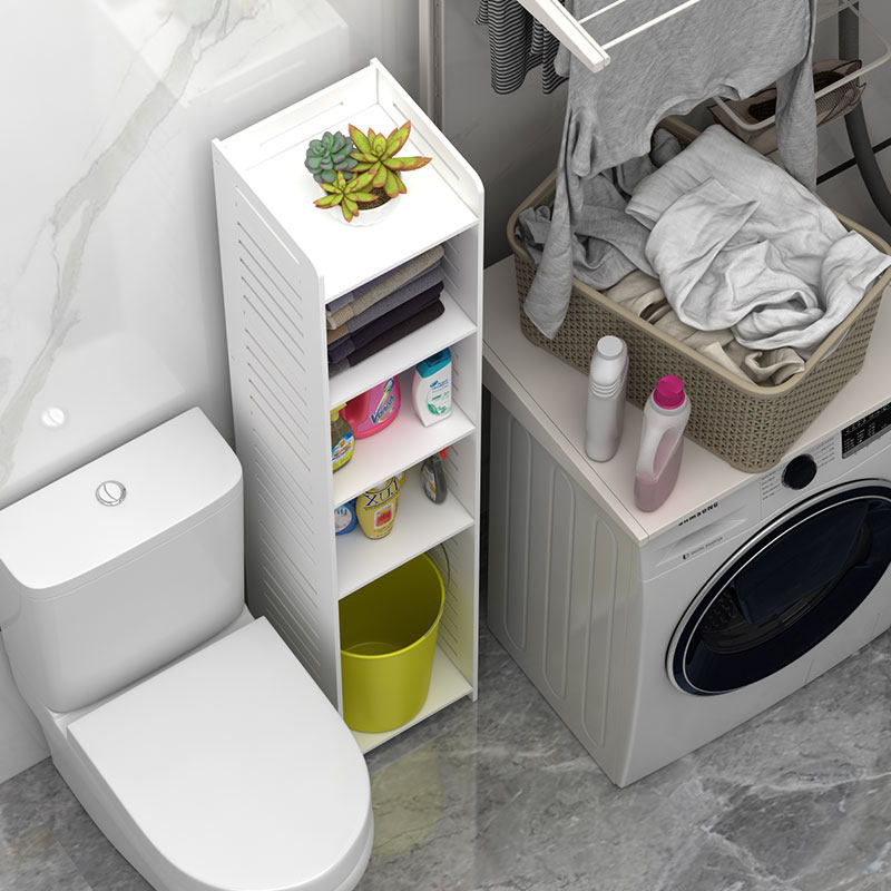 卫生间置物架浴室厕所可调层高收纳柜洗手间落地免打孔多层收纳架