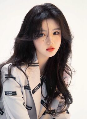 欧美假发女长发全头套式自然黑色中B分大波浪长卷发lolita整顶发