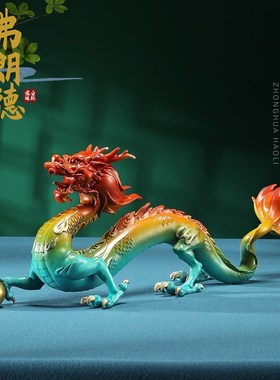高档全铜龙摆件客厅m玄关青龙工艺品店铺开业生意兴隆礼品装饰领
