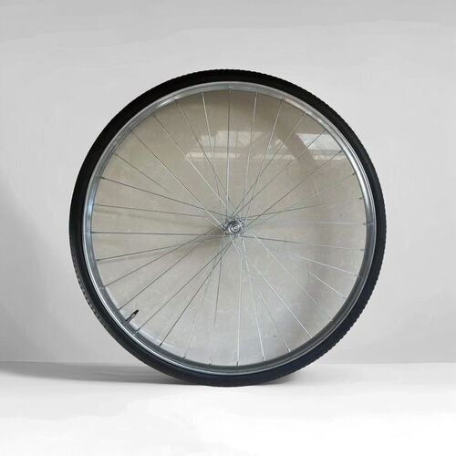 28寸老式自行车车轮车圈u二八大杠杆闸杆刹轮组带英嘴车胎飞轮辐