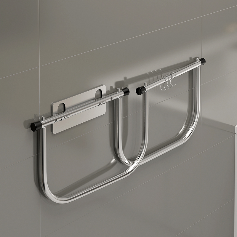 浴室盆子脸盆收纳架不锈钢卫生间厕所放洗脸盆置物架壁挂式免打孔