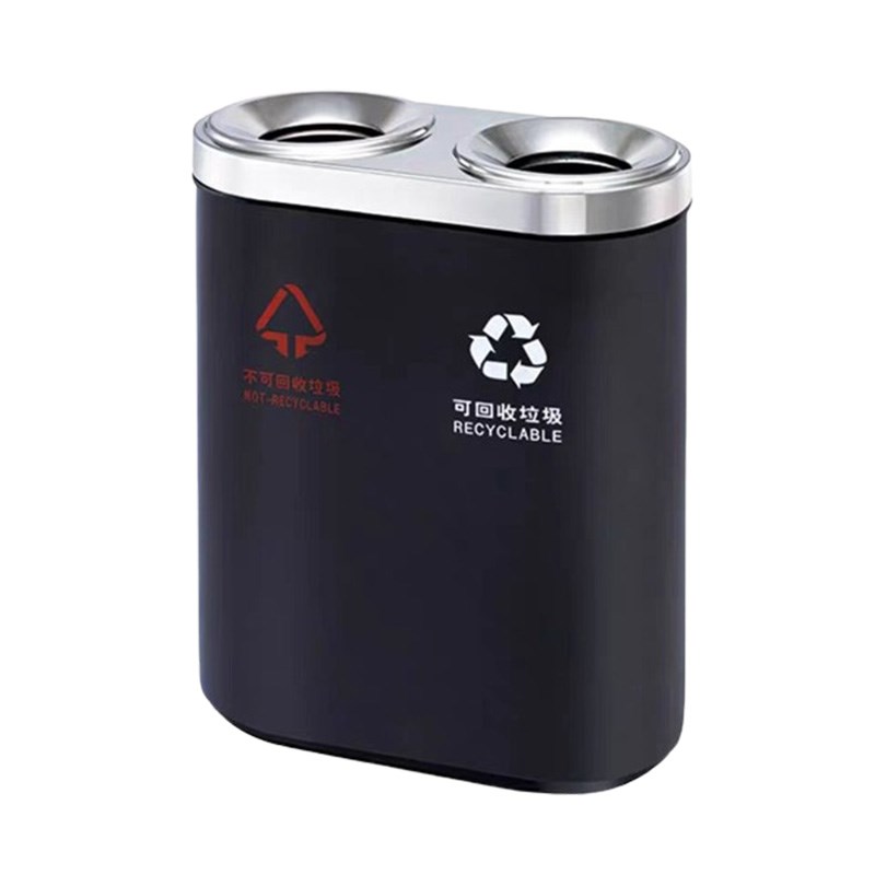 不锈钢垃圾桶商用电梯口商场公共场合大号酒店大堂立式分类果皮箱
